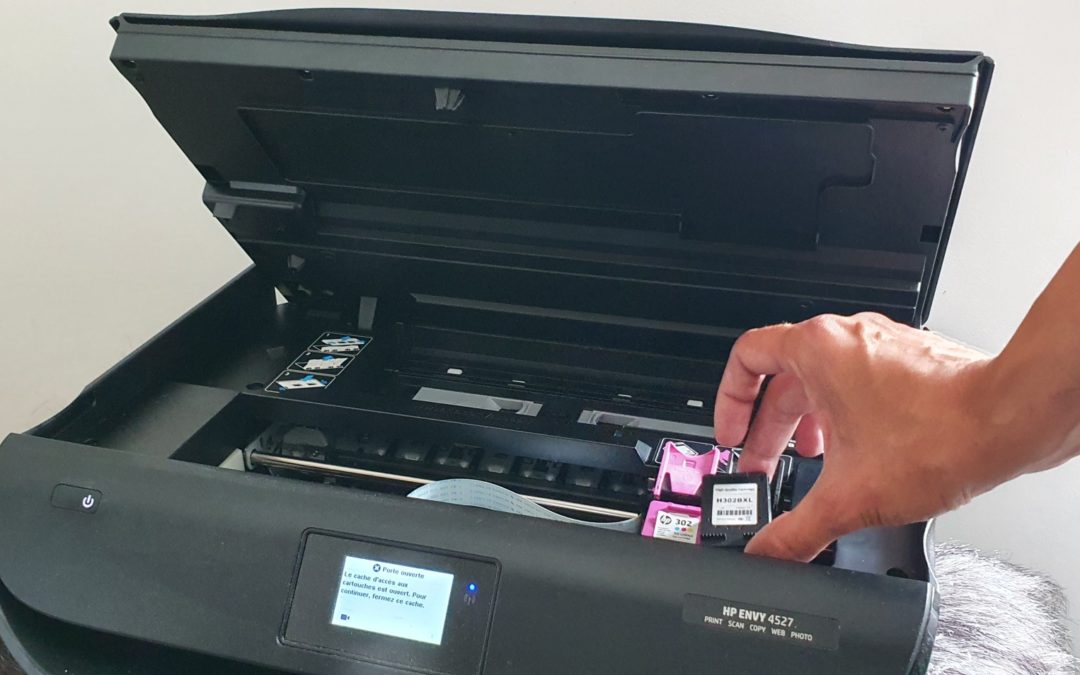 Comment changer une cartouche d’encre HP ?